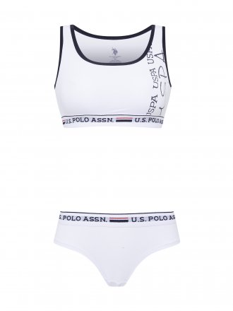 U.S.POLO ASSN. Dámský komplet 66255 bílý